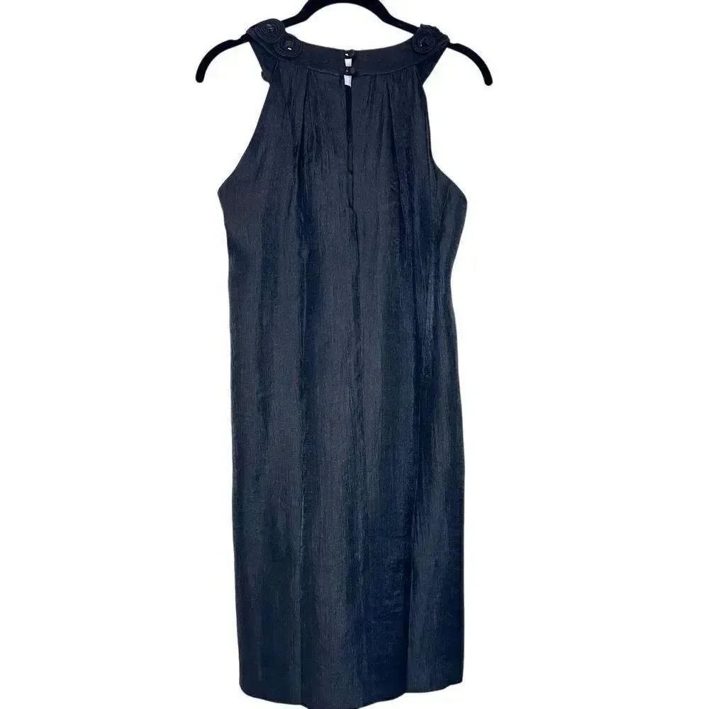 Alexia Admor Embellished Sleeveless Trapeze Cocktail Mini Dress Black Small